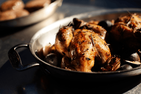 Chef's Table: Roasted Cornish Hens with Fresh Figs and Rosemary