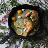 Half Chicken in pan