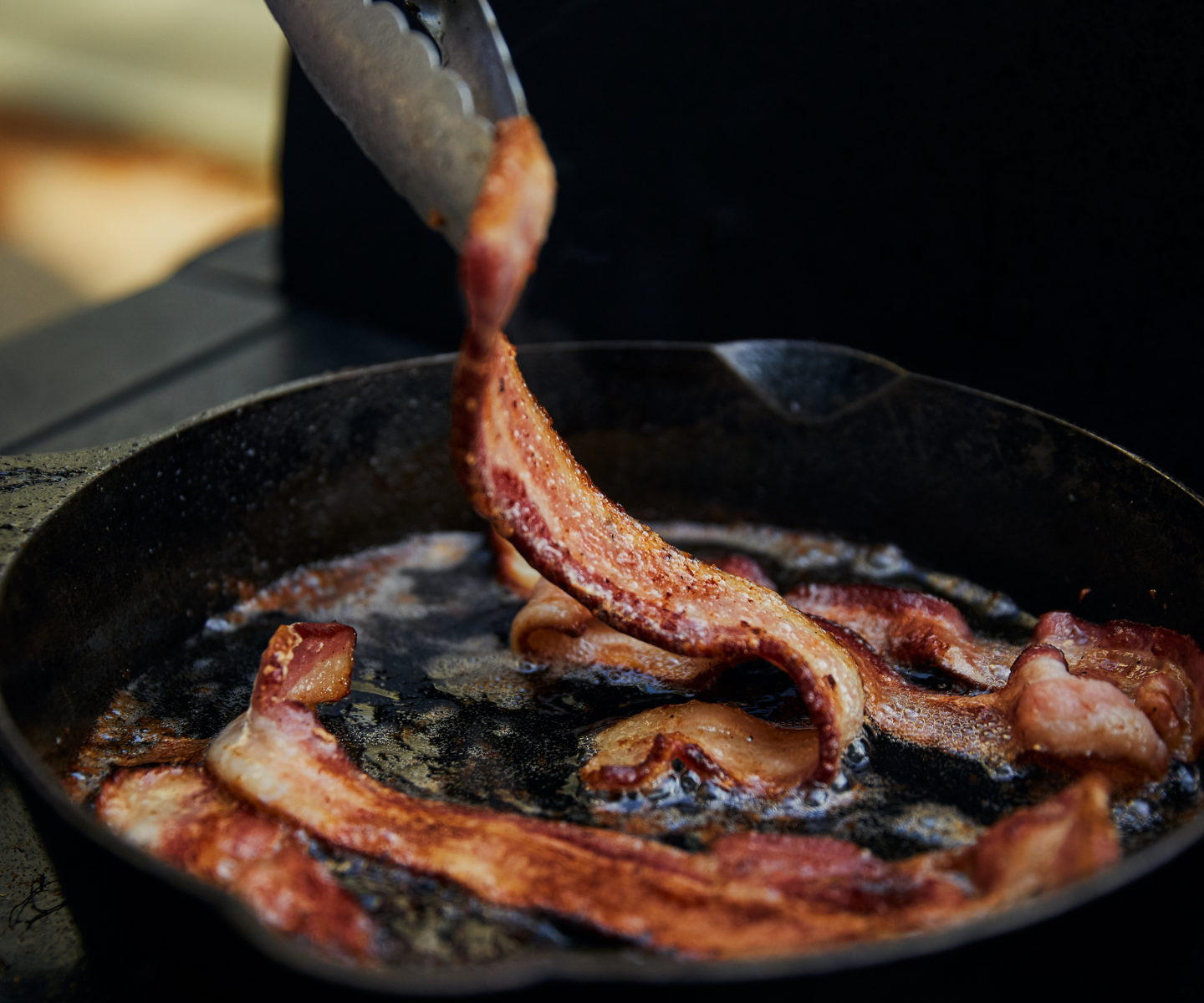 Bacon on Pan
