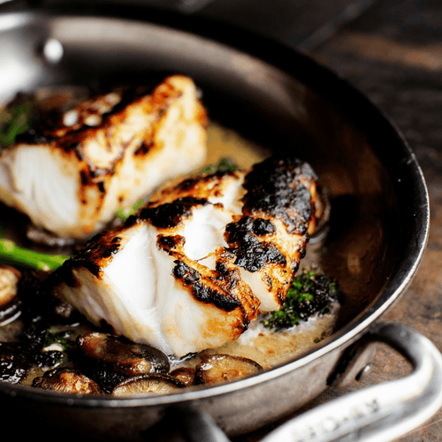 Chef's Table: Miso Roasted Black Cod with Shiitake Mushrooms and Broccolini