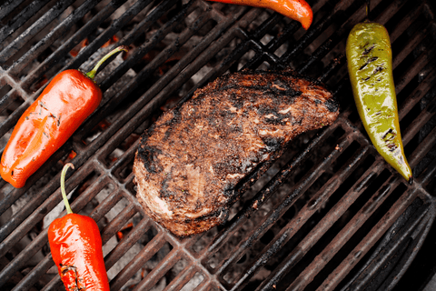 Chef’s Table: BBQ Grilled Tri-Tip with Peppers and Green Onions