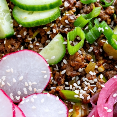 Korean-Inspired Ground Beef Bowls