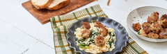 Italian Wedding Risotto with Turkey Meatballs
