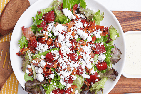 Pickled Beet and Bacon Salad