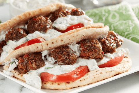 Grass Run Farms® Greek Meatballs with Cucumber Dressing