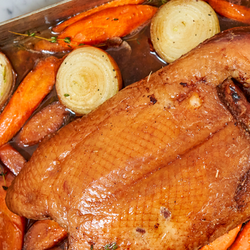 Oven Roasted Duck with Root Vegetables