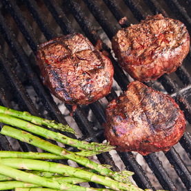 Filets on grill