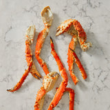 XL King Crab Legs on marble counter top