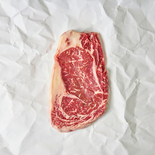 USDA Prime Boneless Ribeye in butcher paper