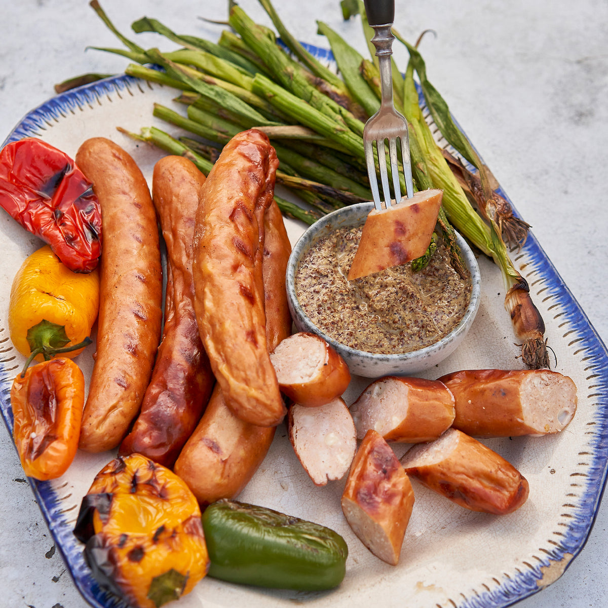 Buffalo Chicken Blue Cheese Bratwurst