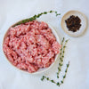 Ground veal in a bowl 
