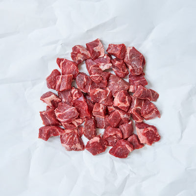 Lamb Kebob Meat on Butcher Paper