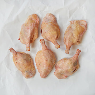 Moulard deck leg quarters on parchment paper 