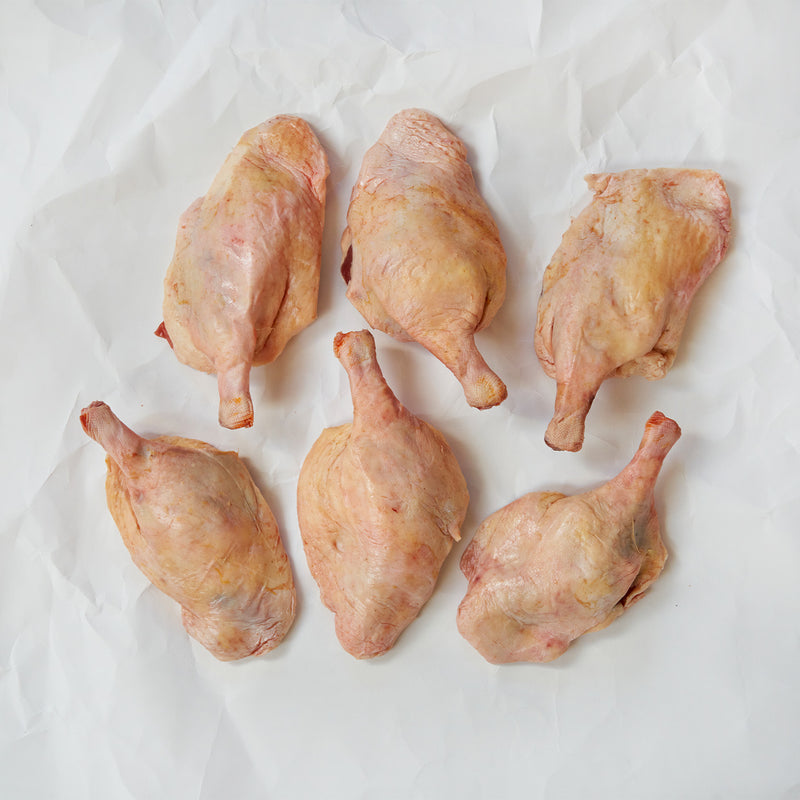 Moulard deck leg quarters on parchment paper 