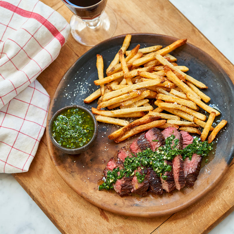 Wagyu Hanger Steak with fries