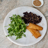 Smoked Black Cod/Sablefish served with black rice and arugula - Market House