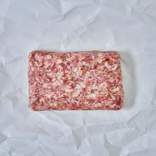 Block of ground Mulay Italian Sausage